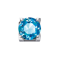 Charm Donna Oro Woman Elements in White Gold Topazio DCHY9319